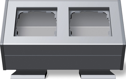 Profiel 55 met bevestigingshoek Aluminium