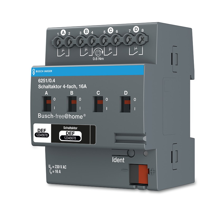 Aktoren voor montage op DIN-rail