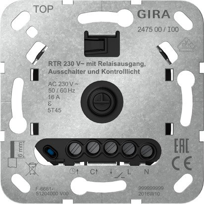 Systeem 3000 Ruimte temperatuurregelaar basiselement