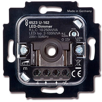 Inbouw draai- dimmer