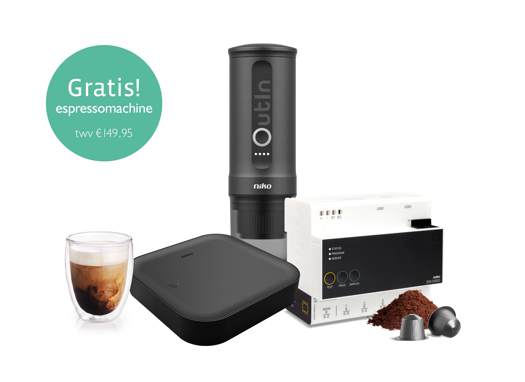 Gratis! Espressomachine