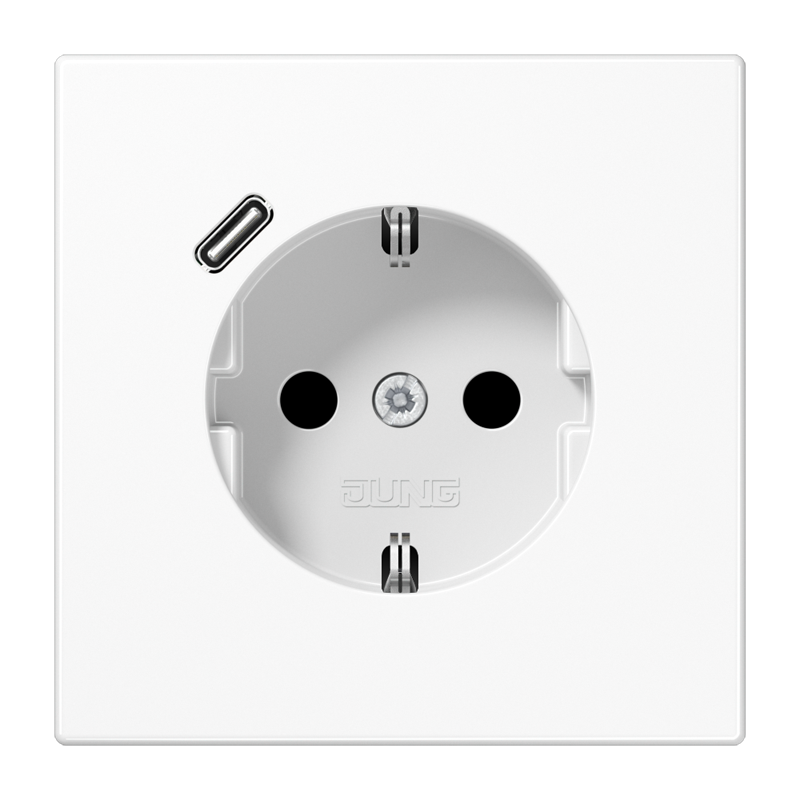 Wandcontactdoos USB-laadcontact type C