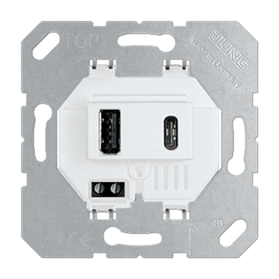 USB-laadcontactdoos - AS 500 Standaard - Jung schakelmateriaal - Schakelmateriaal - Goedkoper Schakelmateriaal