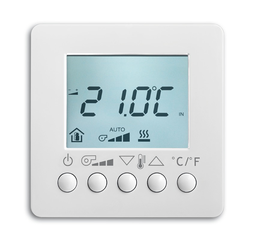 Ruimte-temperatuurregelaar fan-coil met display