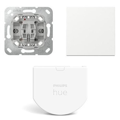 Gira drukcontact met Hue Batterij wandschakelaar module 