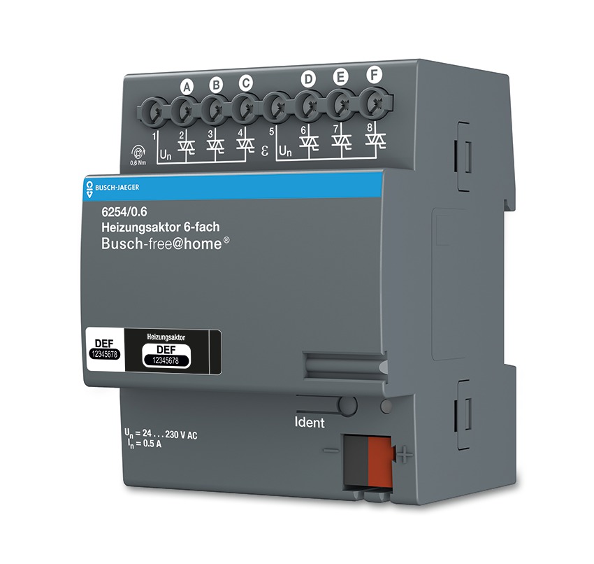 Busch Jaeger 6254/0.6 verwarmingsaktor 6-voudig
