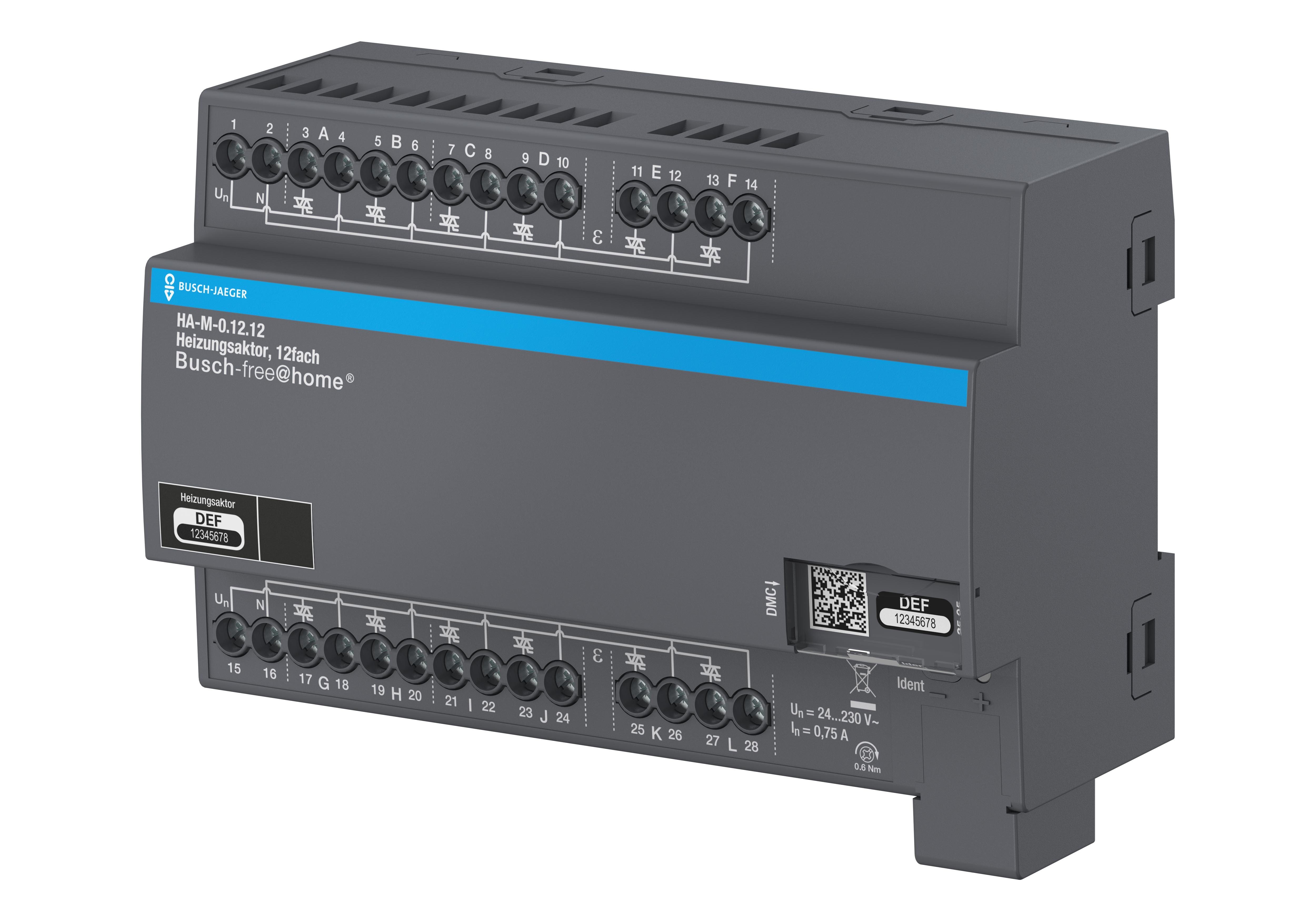 Busch Jaeger HA-M-0.12.12 verwarmingsaktor 230V 12-voudig