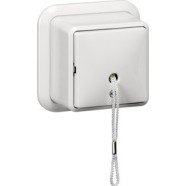 Gira 014611 Opbouw Trekschakelaar 10 A 250 V~ met bodemplaat en K/P-25 adapter