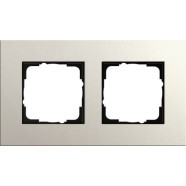 Gira 0212220 Afdekraam Esprit Tweevoudig Linoleum-multiplex lichtgrijs