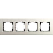 Gira 0214220 Afdekraam Esprit viervoudig Linoleum-multiplex lichtgrijs