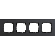 Gira 0214226 Afdekraam Esprit Viervoudig Linoleum-multiplex antraciet