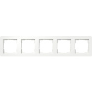 Gira 0215151 E1 Afdekraam 5-voudig Zuiver wit mat