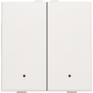 Niko 101-52202 Tweevoudige drukknop met leds en comfortsensoren voor Niko Home Control White