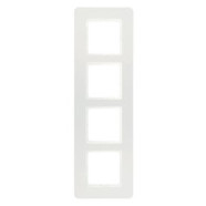 Berker 10146189 Q.7 Afdekraam 4-voudig, Polarwit soft-finish