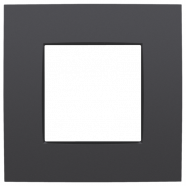 Niko 133-76100 Enkelvoudige afdekplaat Intense anthracite