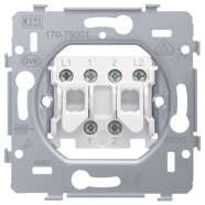 Niko 170-75001 Sokkel voor tweevoudige drukknop N.O. of N.G. 10 A/250 Vac Schroefklemmen
