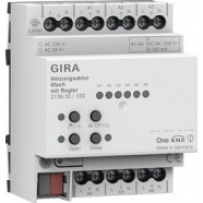 Gira 213900 Verwarmingsactuator 6-voudig met regelaar voor Gira One en KNX