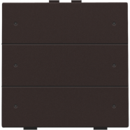 Niko 124-52206 Zesvoudige drukknop met leds en comfortsensoren voor Niko Home Control Dark brown 