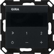Gira 2320005 Inbouwradio IP System 55 Zwart mat