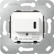 Gira 236200 Basiselement USB-voeding Power Delivery 1-voudig Wit