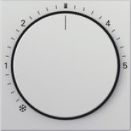 Gira 2702015 System 55 Afdekking voor ruimte temperatuurregelaar met controlelicht Grijs mat