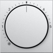 Gira 270226 System 55 Afdekking voor ruimte temperatuurregelaar met controlelicht kleur aluminium 