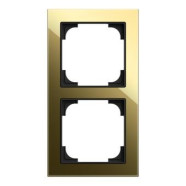 Busch Jaeger 1722-4013 Busch-art linear 2-voudig Glass black / gold