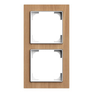 Busch Jaeger 1722-4083 Busch-art linear 2-voudig Wood oak