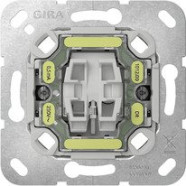 Gira 312200 Basiselement tast- controleschakelaar 10 AX 250 V~ Uitschakelaar 2-polig Zonder wip