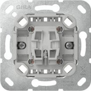 Gira 312700 Basiselement tastschakelaar 10 AX 250 V~ Kruisschakelaar Zonder wip