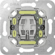Gira 313600 Basiselement tast- controleschakelaar 10 AX 250 V~ Universele uit- wisselschakelaar Zonder wip