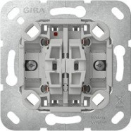 Gira 315900 Basiselement wipschakelaar 10 A 250 V~ Jaloezieschakelaar (met bevestigingsklauwen)