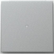 Gira 349065 TX_44 Rechtstaande wip met controlevenster voor schakelaars en drukcontacten Kleur aluminium