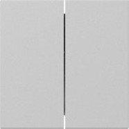 Gira 3495015 Systeem 55 Rechtstaande wip 2-voudig Grijs mat