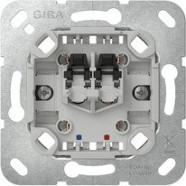 Gira 354600 Basiselement trekschakelaar 10AX 250V Universele uit- wisselschakelaar (met bevestigingsklauwen) 