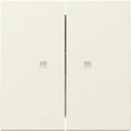 Gira 363101 Systeem 55 Wip 2-voudig met controlevenster Crème wit glanzend