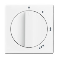 Busch Jaeger 2542 DR/01-84 centraalplaat met draaigreep met Symbool "0-1-2-3" Studiowit
