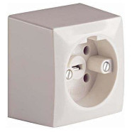 ABL 2491010 Perilex wandcontactdoos 16A Opbouw Creme