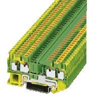 hoenix Contact 3209594 Aansluitklem Aardklem 2,5mm² Groen/ geel (PT 2,5-QUATTRO-PE) 