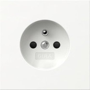 Gira 448570 F100 Wandcontactdoos met aardingspen CEBEC 16A 250V