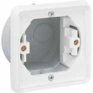 Niko 701-73000 Spuitwaterdichte enkelvoudige inbouwdoos voor een functie Wit