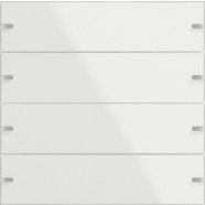 Gira 502412 KNX Wippenset 4-voudig voor tastsensor 4.95 Glas wit