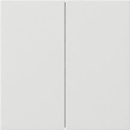 Gira 5362112 F100 System 3000 bedieningselement-opzetstuk 2-voudig Zuiver wit glanzend