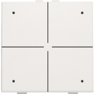 Niko 101-52204 Viervoudige drukknop met leds en comfortsensoren voor Niko Home Control White