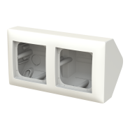 Busch-Jaeger 1708-914 Busch-balance Opbouwbak hoekmontage 2-voudig Wit