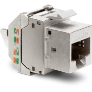 Niko 650-45078 Afgeschermde RJ45-connector STP Cat. 6A, klaar voor PoE++, voor bandbreedtes tot 500MHz 
