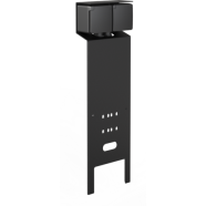 Niko 761-36855 Spuitwaterdichte tuinpaal Essential met tweevoudig stopcontact Randaarde Zwart IP55 