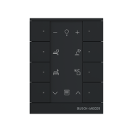 Busch Jaeger SB-F-8.0.11-885 Free@home Tenton 8-voudig Zwart mat