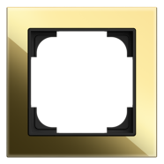 Busch Jaeger 1721-4013 Busch-art linear 1-voudig Glass black / gold