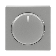 Busch-Jaeger 6540-83-102 Centraalplaat met draaiknop, bevestigingsmoer en glimlampje Aluzilver